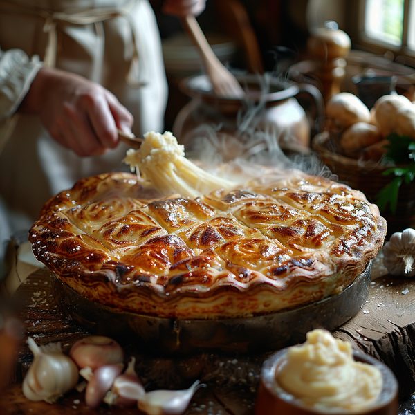 Inspiration recette de cuisine : tourte et aligot traditionnels